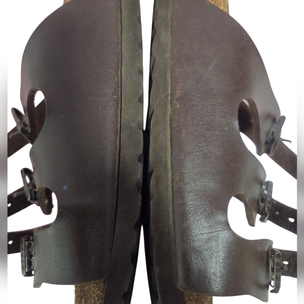 Birkenstock Dark Brown Triple Strap Sandals - Picture 8 of 13